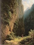 Carl Spitzweg Maherinnen im Gebirge oil painting artist